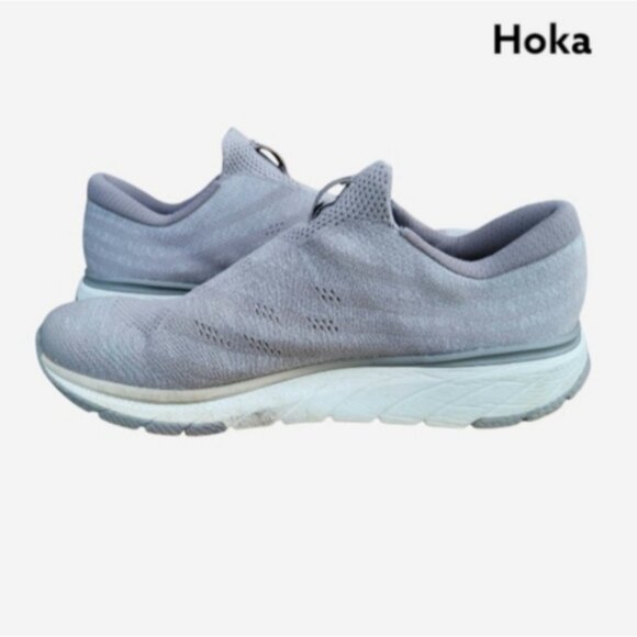 Hoka One CAVU 3 Slip On Athletic Tennis Shoe Gym Yoga Sneaker Lunar Gray Men 13 main image 9